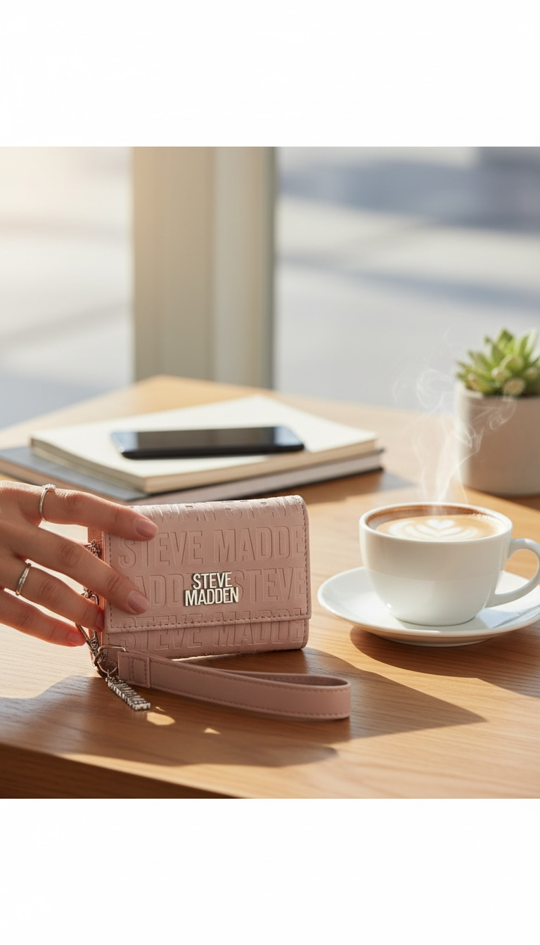 Monedero Color Rosa Stevve Madden con Llavero